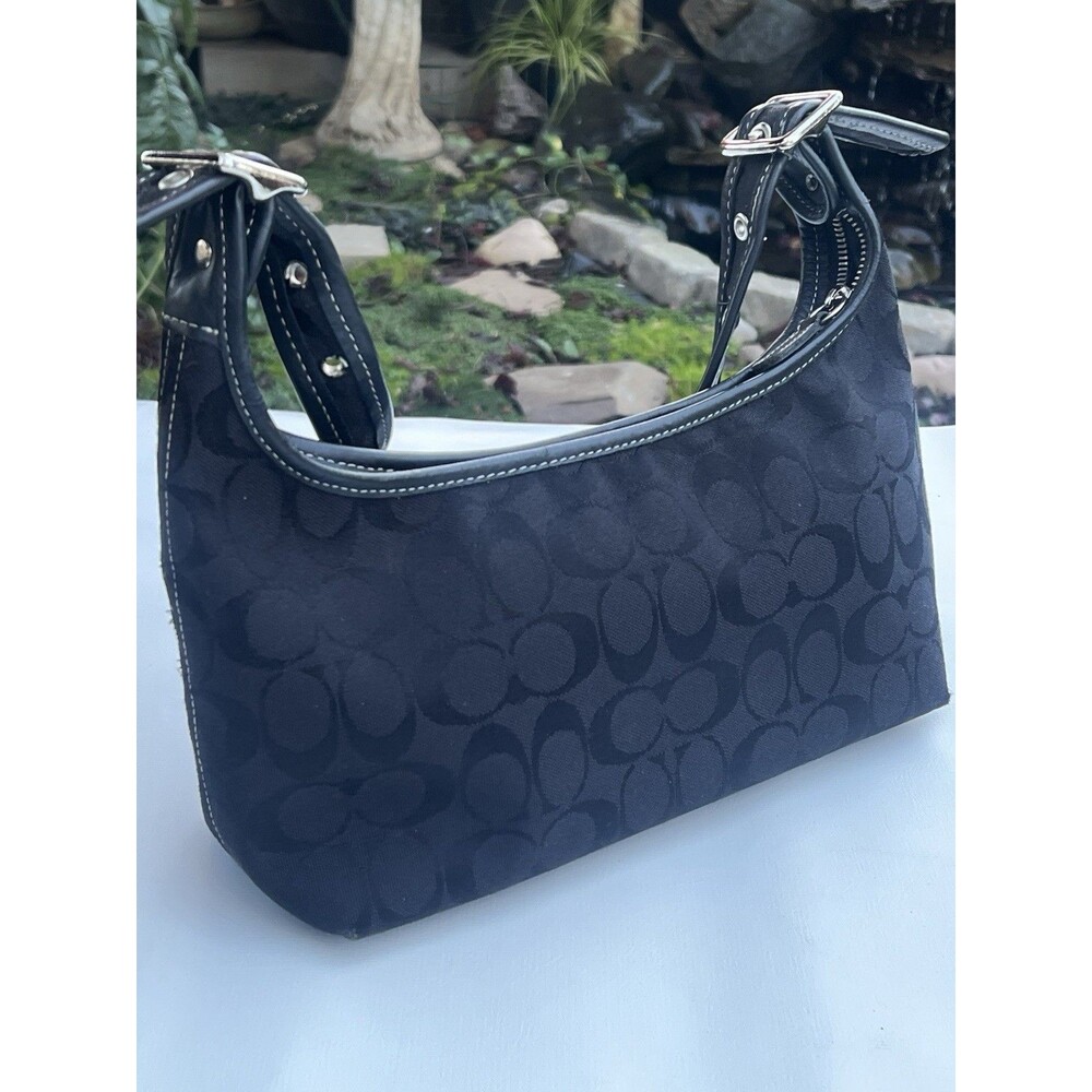 Vintage 2004 Coach Signature Demi Pouch Bag 6371 – Pristine Y2K Clean Aesthetic
